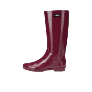 AIGLE Eliosa Water-Resistant Rain Boots Women's Magenta ELIOSA