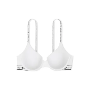 Victoria's Secret The T-shirt Lightly Lined Cotton Demi Bra/White Bra Women's White