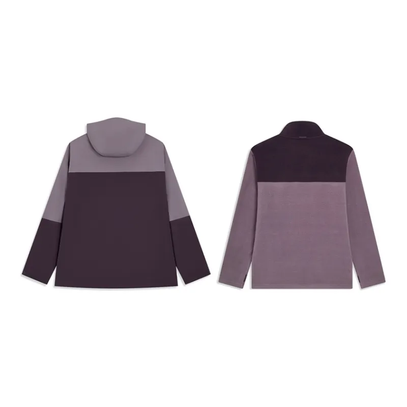 XTEP Wing Water Resistant Windbreaker Jacket Unisex Night Purple-1