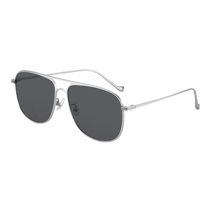 PULAIS Pure Titanium Aviator Sunglasses Men's Multicolor-6