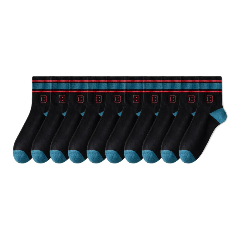 Lan Miao Mid Calf Socks Men's 10 Pack-13