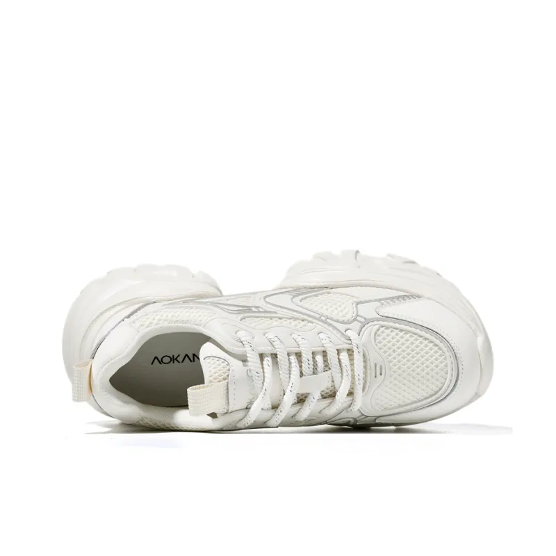 AOKANG Anti-Slip Wear-Resistant Breathable Height Increasing Low-Top Chunky Sneakers Women's-9