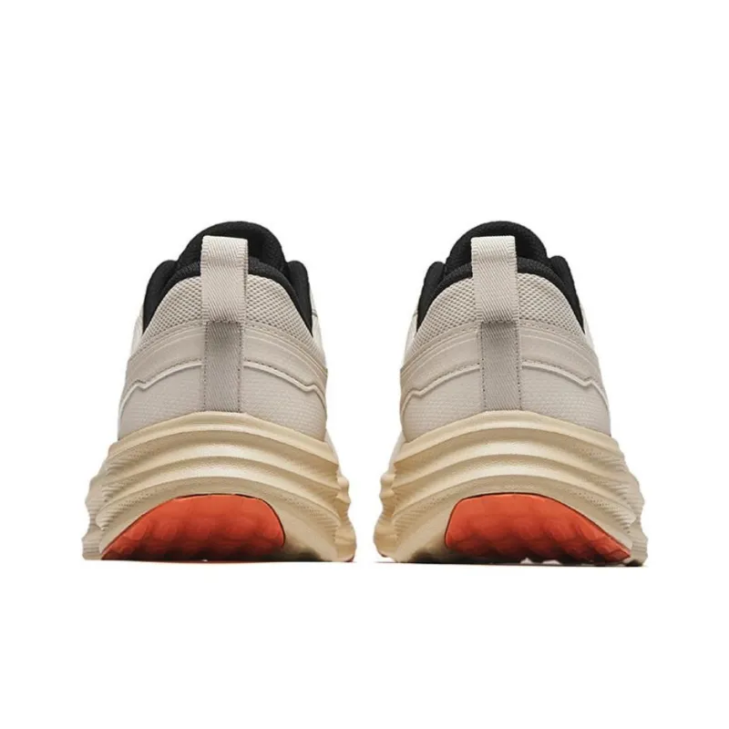 Anta Light Cloud Anti-Slip Wear-Resistant Low-Top Running Shoes Men's Beige Black-3