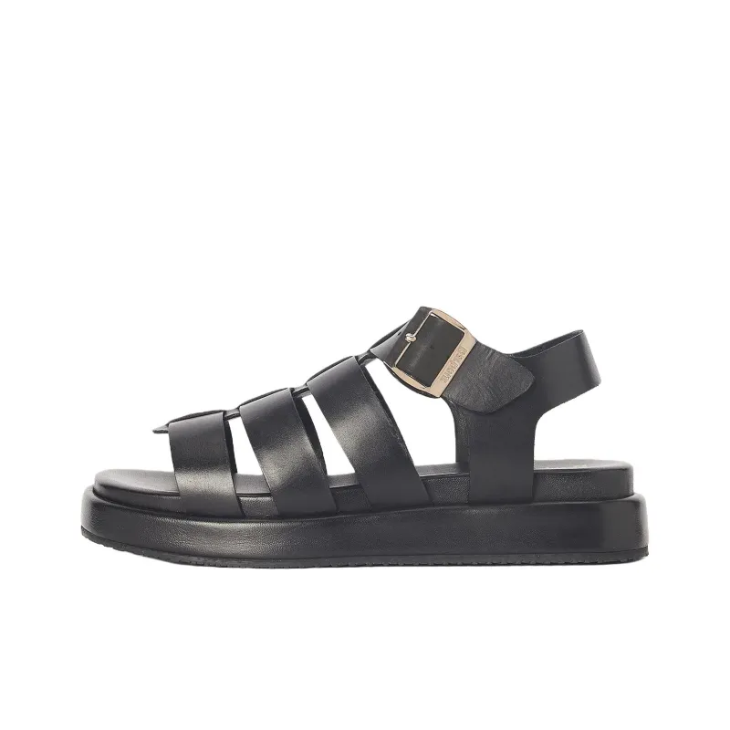 BARBOUR Charlene Roman Sandals Women's Black-0