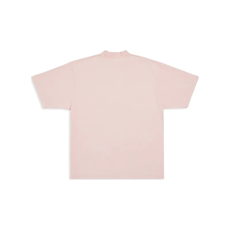 Balenciaga T Shirt Regular Fit Unisex Pink-1