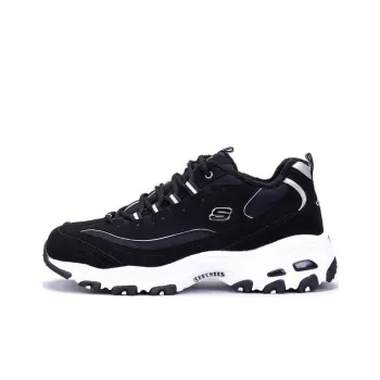 Skechers D Lites 1.0 Low Top Running Shoes Black Women's