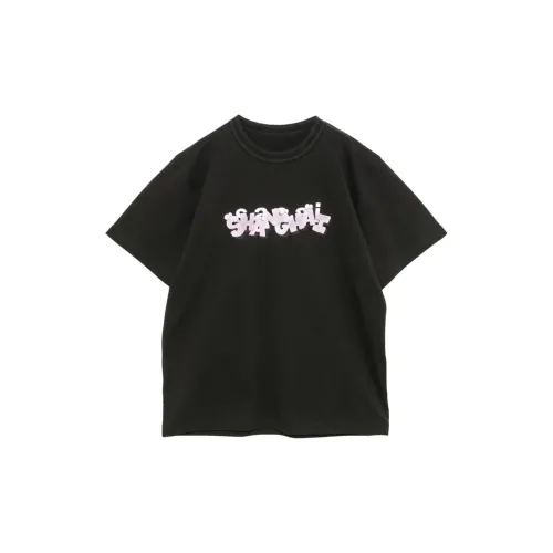 Sacai Kaws Collaboration T-Shirts Unisex Black