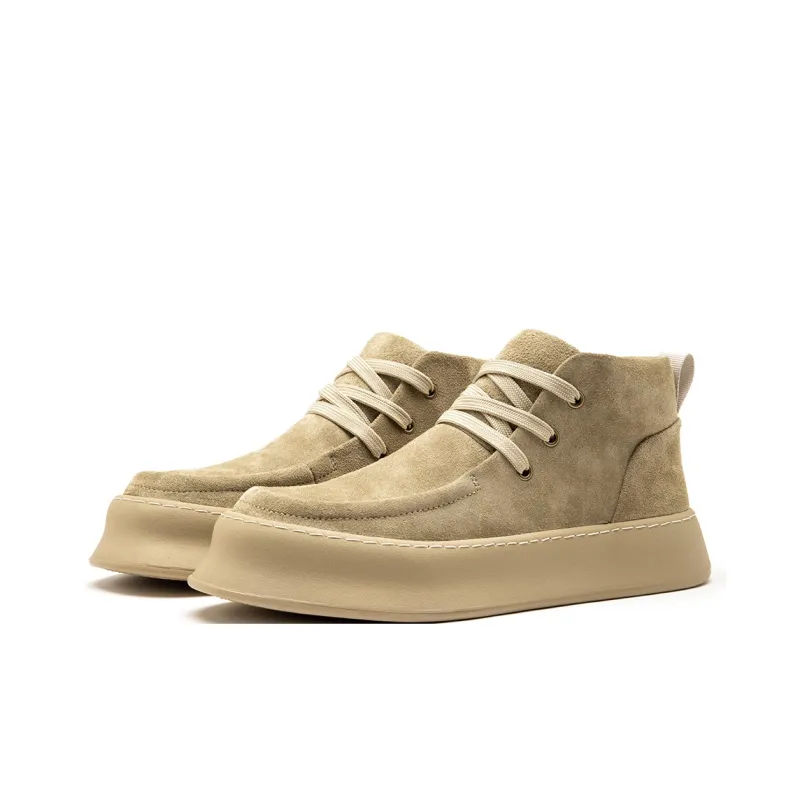 MODENGPAN Men's Casual Shoes Men Mid Top-12