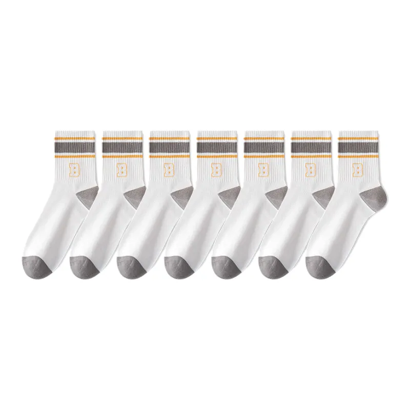 Lan Miao Mid Calf Socks Men's 7 Pack-9