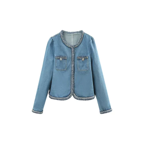 A paradise for awakening Denim Jackets Women's Denim Blue