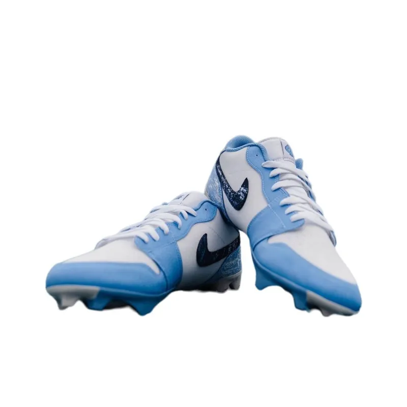 Jordan Air Jordan 1 Anti-Slip Wear-Resistant Soccer Shoes Unisex Blue-3