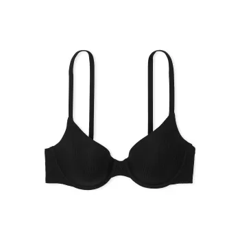 Victoria's Secret The T-shirt Lightly Lined Cotton Demi Bra/Black Bra Women's Black