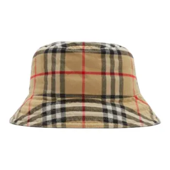 Burberry Vintage Check Cotton Bucket Hat