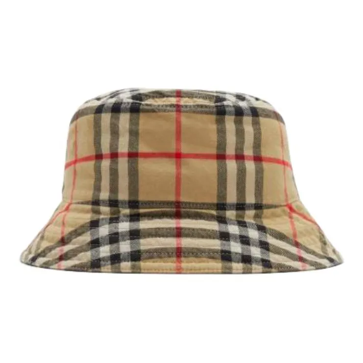 Burberry Vintage Check Cotton Bucket Hat-0