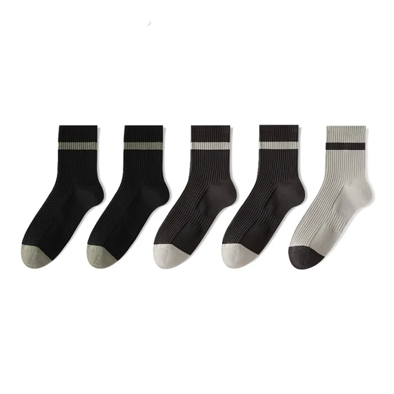 Lan Miao Mid Calf Socks Men's 5 Pack-5