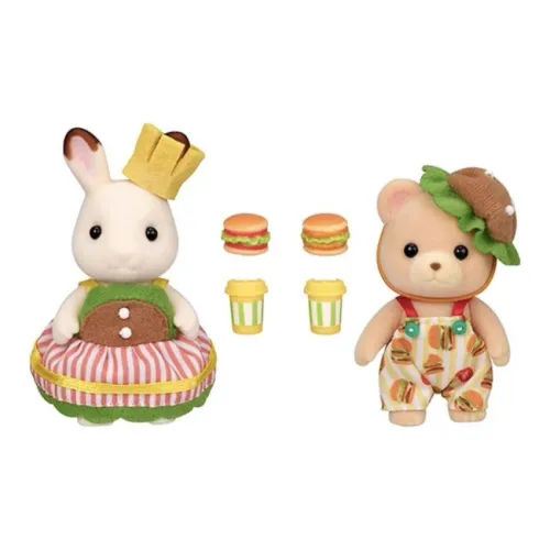 Sylvanian Families Hamburger Bag Set Dolls Plush Pendant Small Size Tall