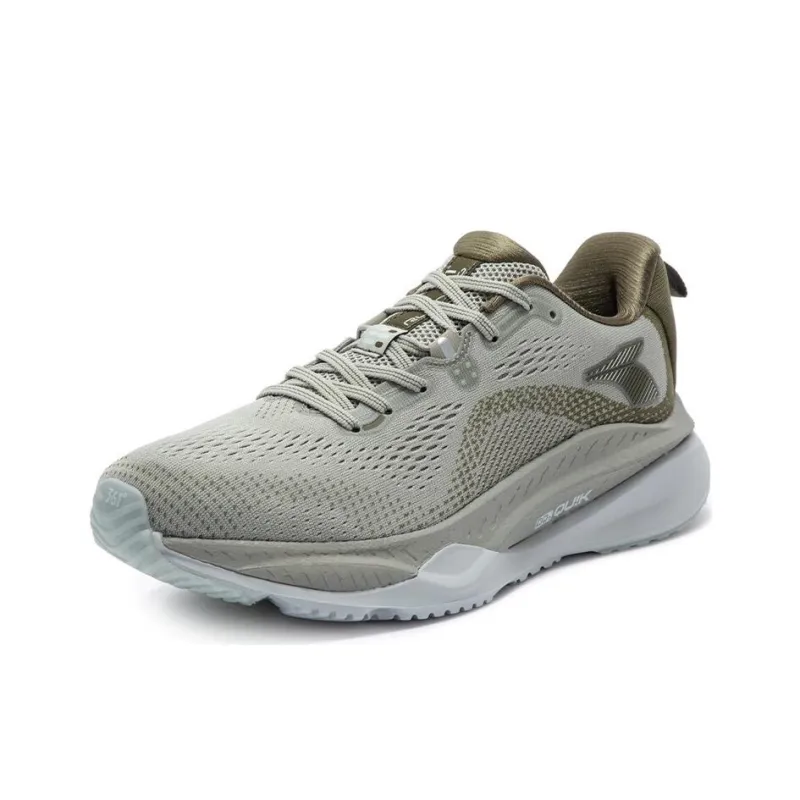 361° Red Flame 4 Durable Breathable Low Top Casual Running Shoes Men's Gray Green-1