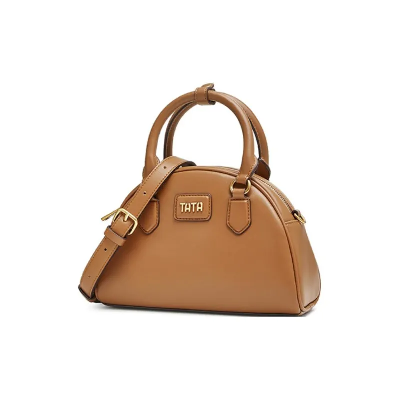 Tata Artificial Leather Shoulder Bag Regular Women's Black/Brown-6