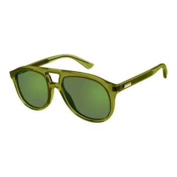 GUCCI Acetate Aviator Sunglasses Men's Green