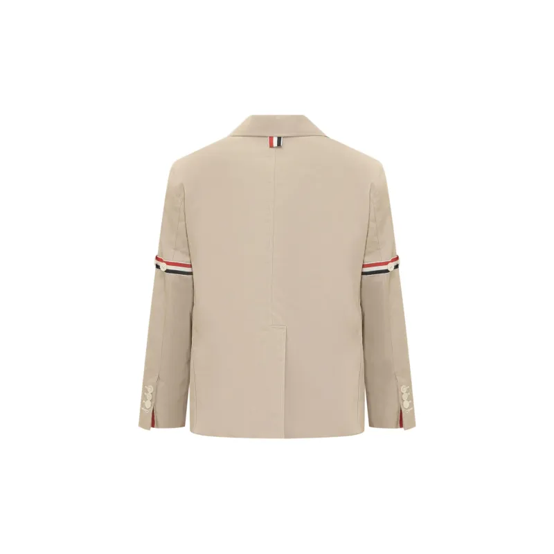 THOM BROWNE Single Breasted Cropped Jacket-1