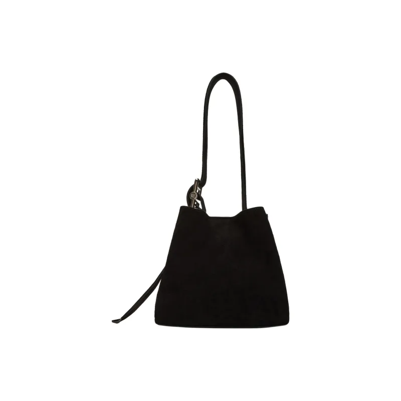 STEVE MADDEN Suede Shoulder Bag Women's Black-3