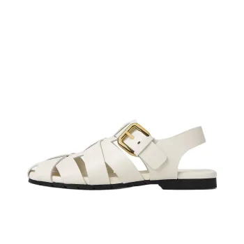 Bottega Veneta Alfie Roman Sandals Women's White