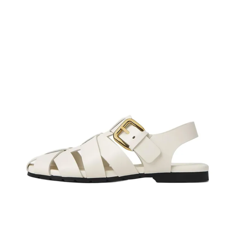 Bottega Veneta Alfie Roman Sandals Women's White-0