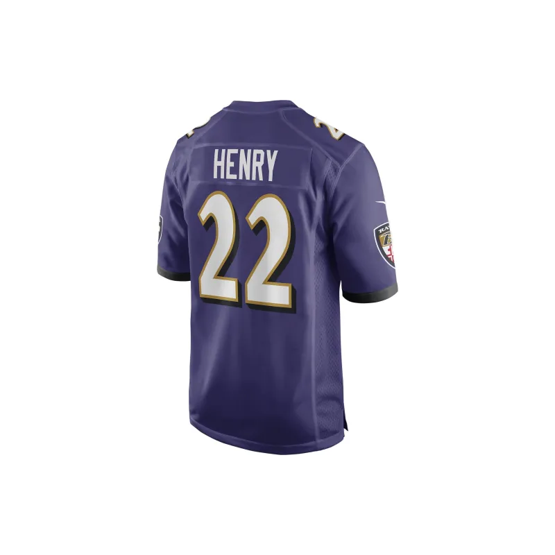 Nike Derrick Henry Baltimore Ravens Men's Nike Nfl Game Football Jersey-1