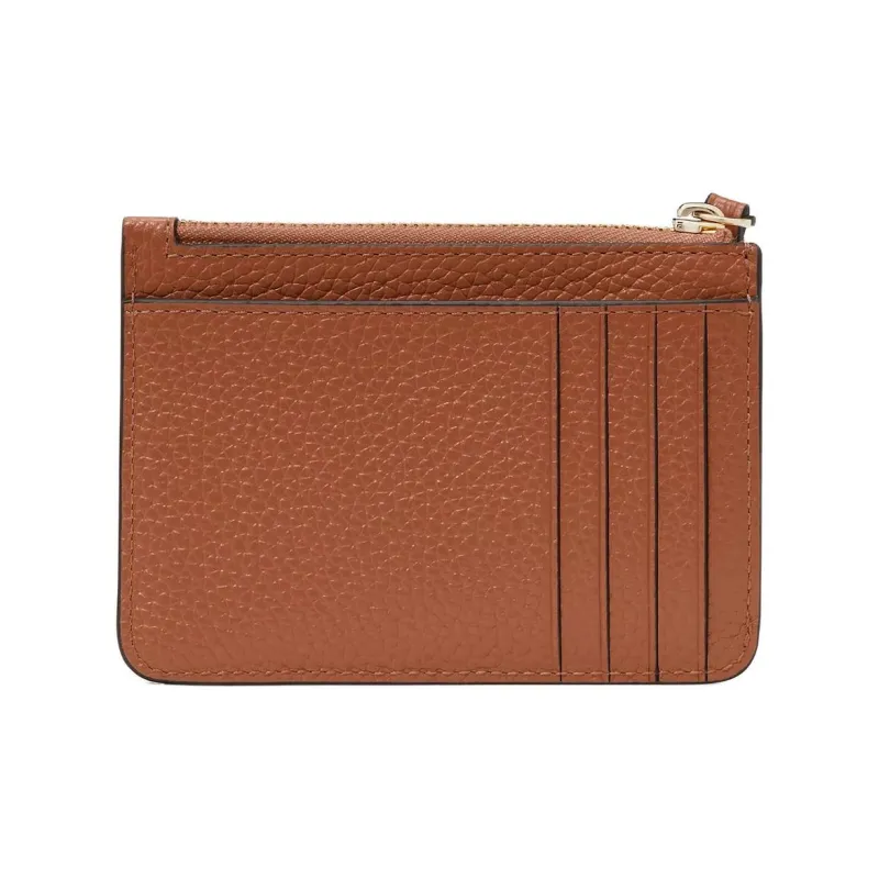 Kate Spade Litchi Grain Leather Card Holder Small Size Women's Gingerbread Brown-1