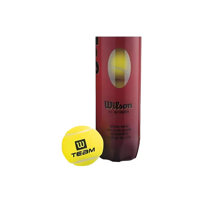 Wilson Team Practice Tennis Balls Training Ball Court 4 Pack Yellow-3
