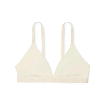 Victoria's Secret PINK Bralettes & Bra Tops Cotton Logo Triangle Bralette/LEC Bra Women's Yellow