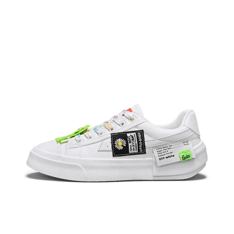 Little Daisy Small Daisy Height Increasing Wear-Resistant Breathable Slip-Resistant Low-Top Skateboard Shoes Men's-7