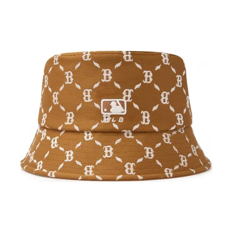 MLB Polyester Cotton Bucket Hats Unisex Earth Yellow-1