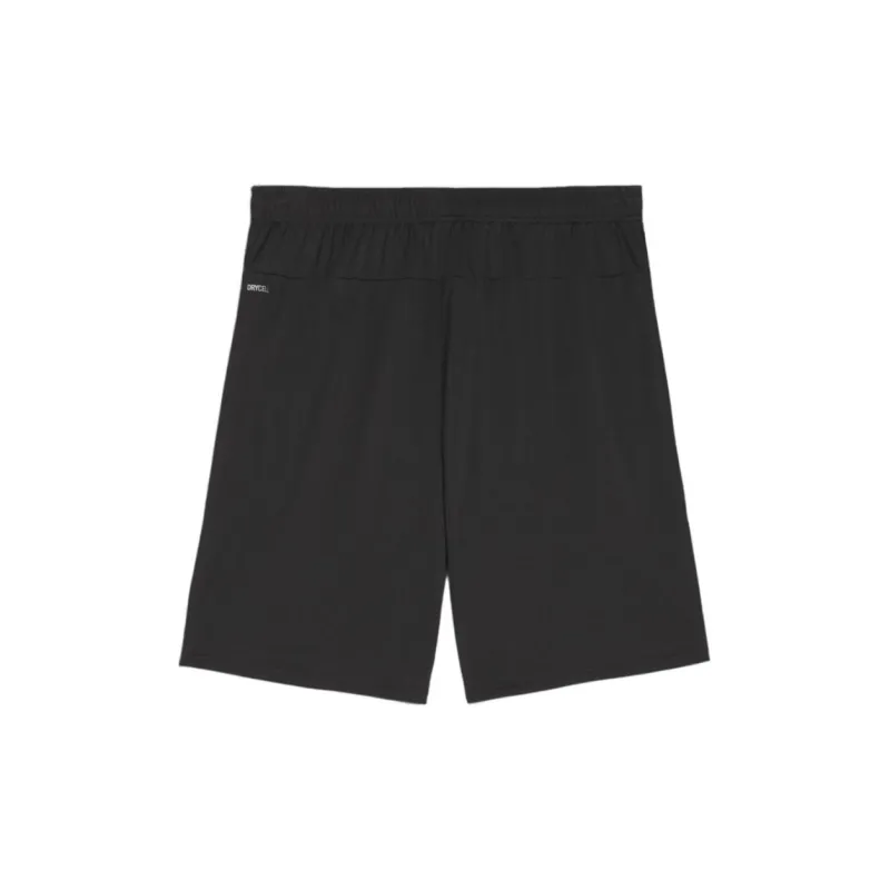 PUMA Casual Sportswear Men Set Blue Short Sleeved Shirt+Black Yellow Shorts-3