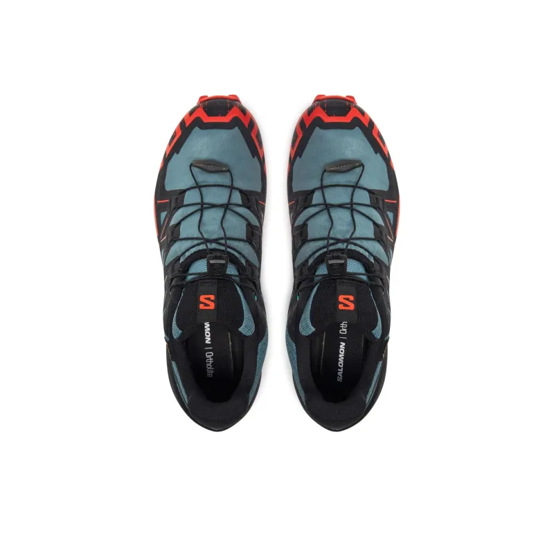 SALOMON Speedcross 6 Gore Tex North Atlantic Black Cherry Tomato-3