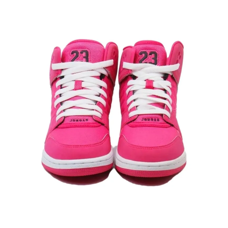 Jordan Flight 4 Anti-Slip Wear-Resistant High-Top Casual Shoes Women's Pink-1