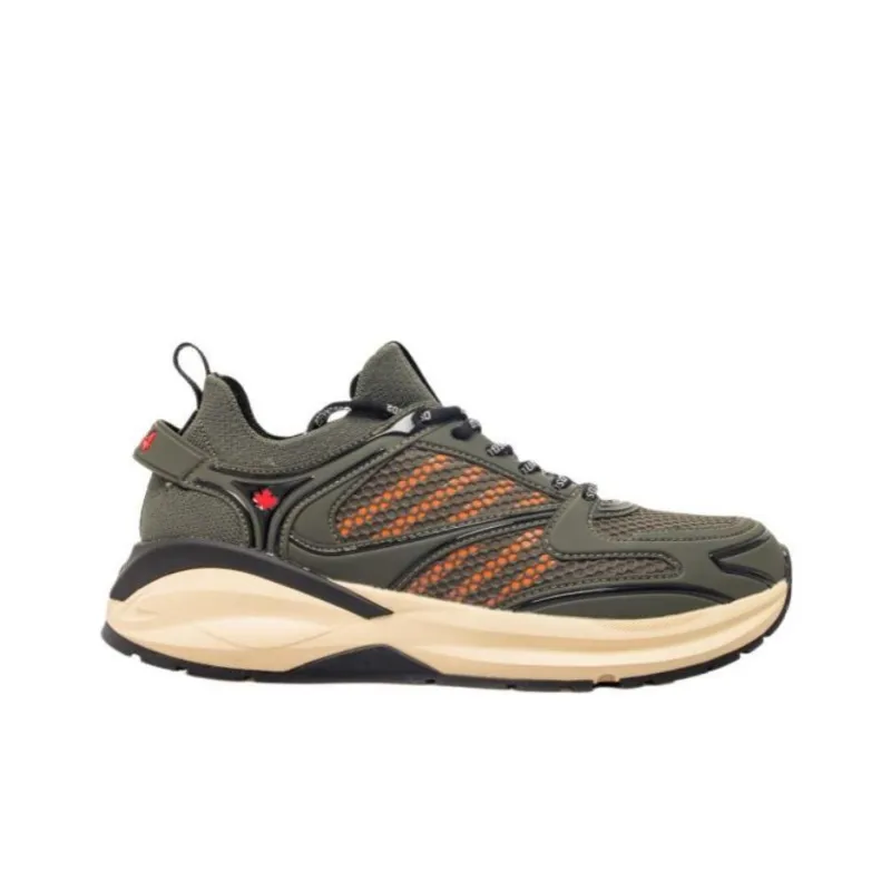 DSQUARED 2 Dash Panelled Mesh Lace Up Sneakers-1