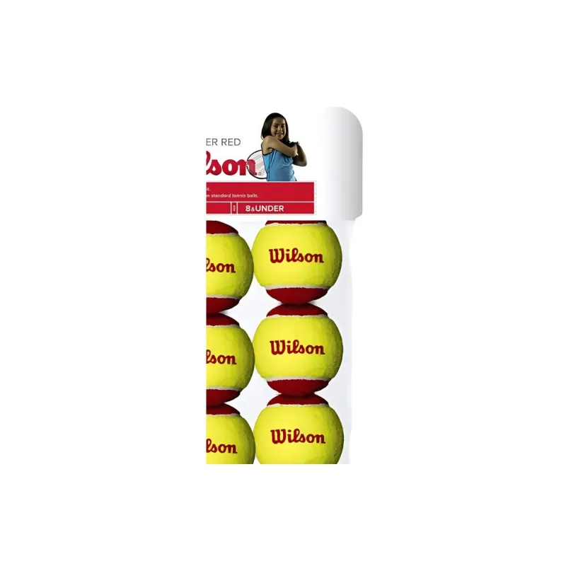 Wilson Starter Tennis Balls Felt Training Ball Court Yellow Red-4
