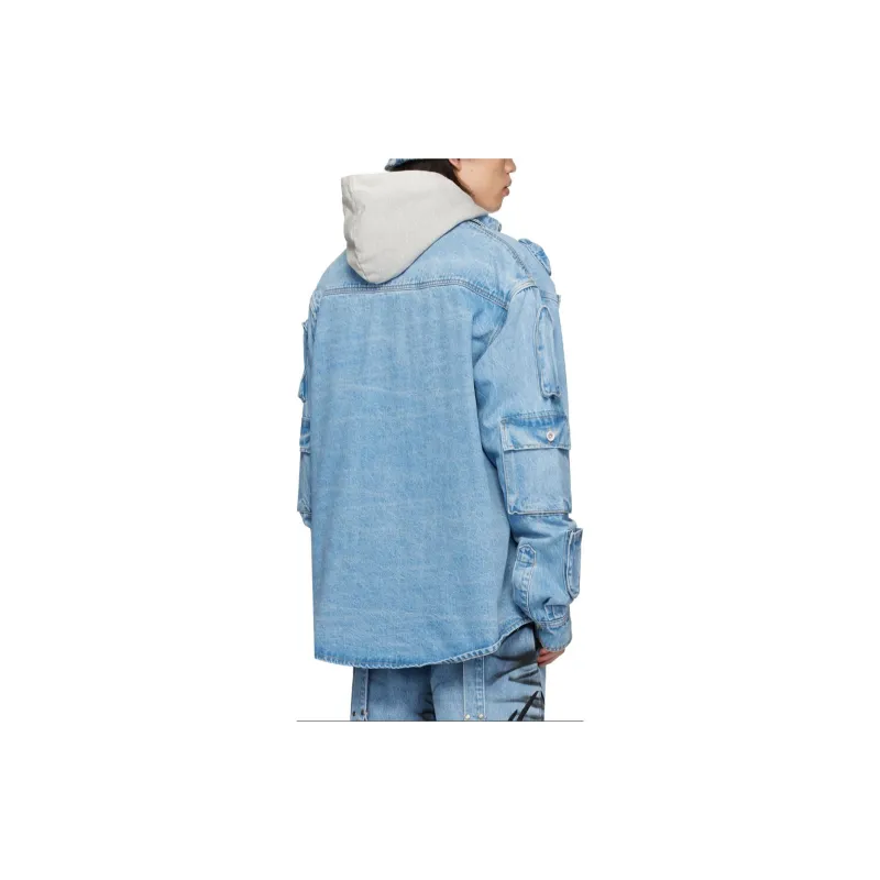 Who Decides War Denim Jacket Men's Blue-1