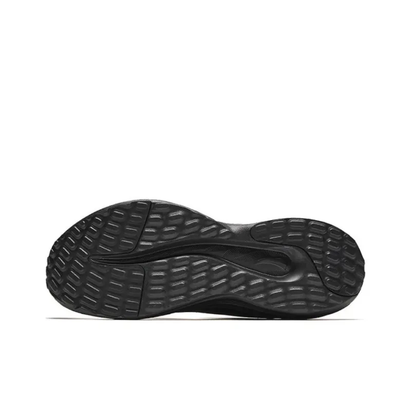 Anta Light Cloud Anti Slip Wear Resistant Low Top Casual Running Shoes Men's Black-4