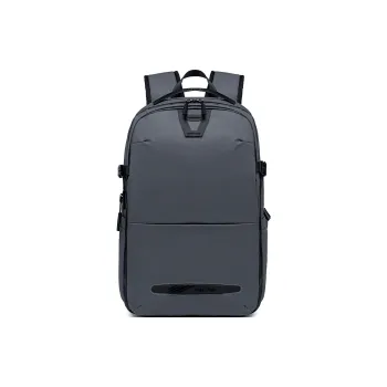 Super Five Polyester Backpack Unisex Black/Ecru/Gray/Blue