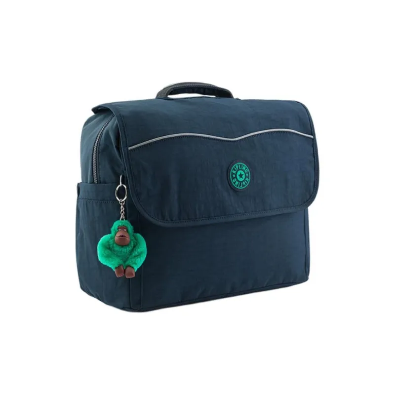 Kipling Polyamide With Nylon Backpack Large Size Unisex Blue & Green-1