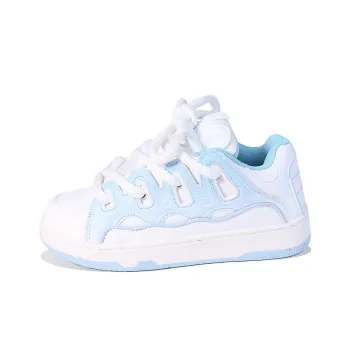 BPLB Slip Resistant Low Top Skateboard Shoes Unisex Light Moon