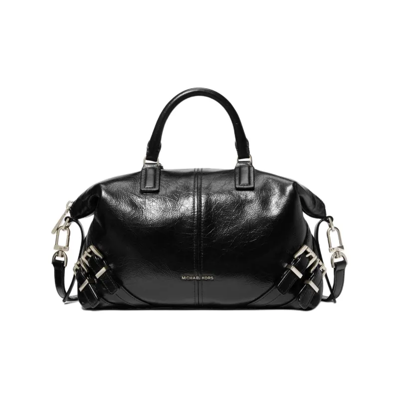 MICHAEL KORS Cow Leather One Shoulder Handbag Trumpets Women's Black-0