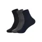 Black+Dark Heather Gray+Deep Navy Blue