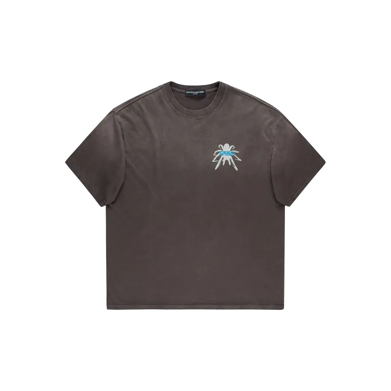 Createexploreexpandconquer Spider print T shirt-1