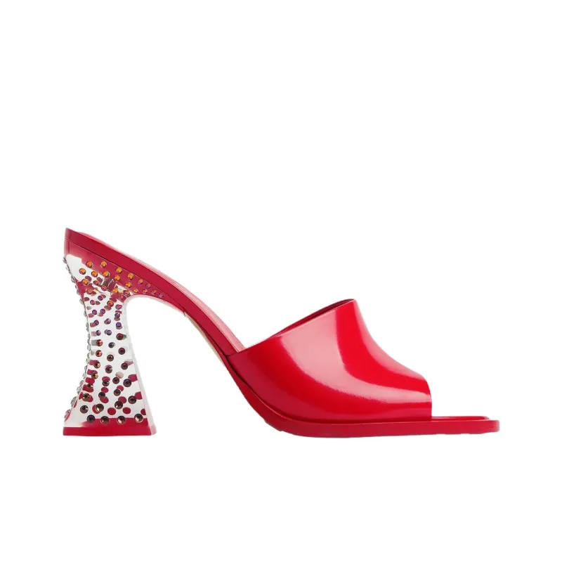 Bottega Veneta Slide Slippers 10cm Women's Red-1