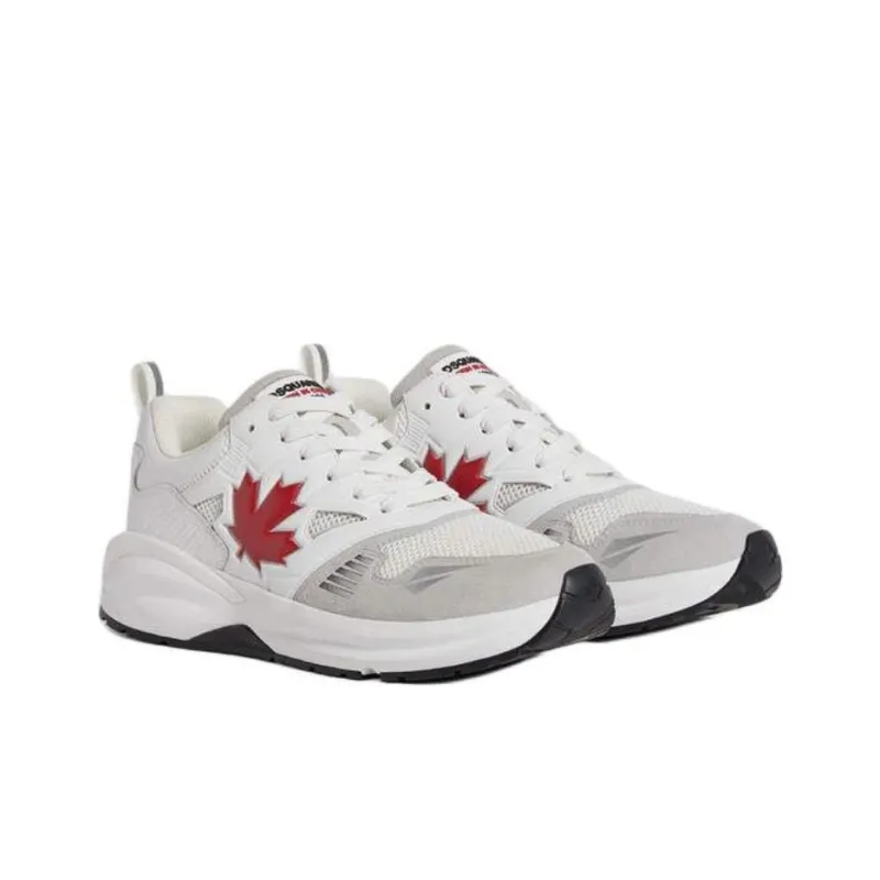 DSQUARED 2 X Dash Logo Emboosed Lace Up Sneakers Women's-3