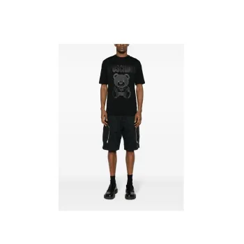MOSCHINO Logo Printed Crewneck T Shirt