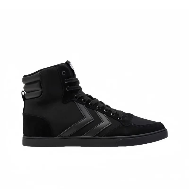 Hummel Abrasion Resistant High Top Casual Shoes Men's Black-1